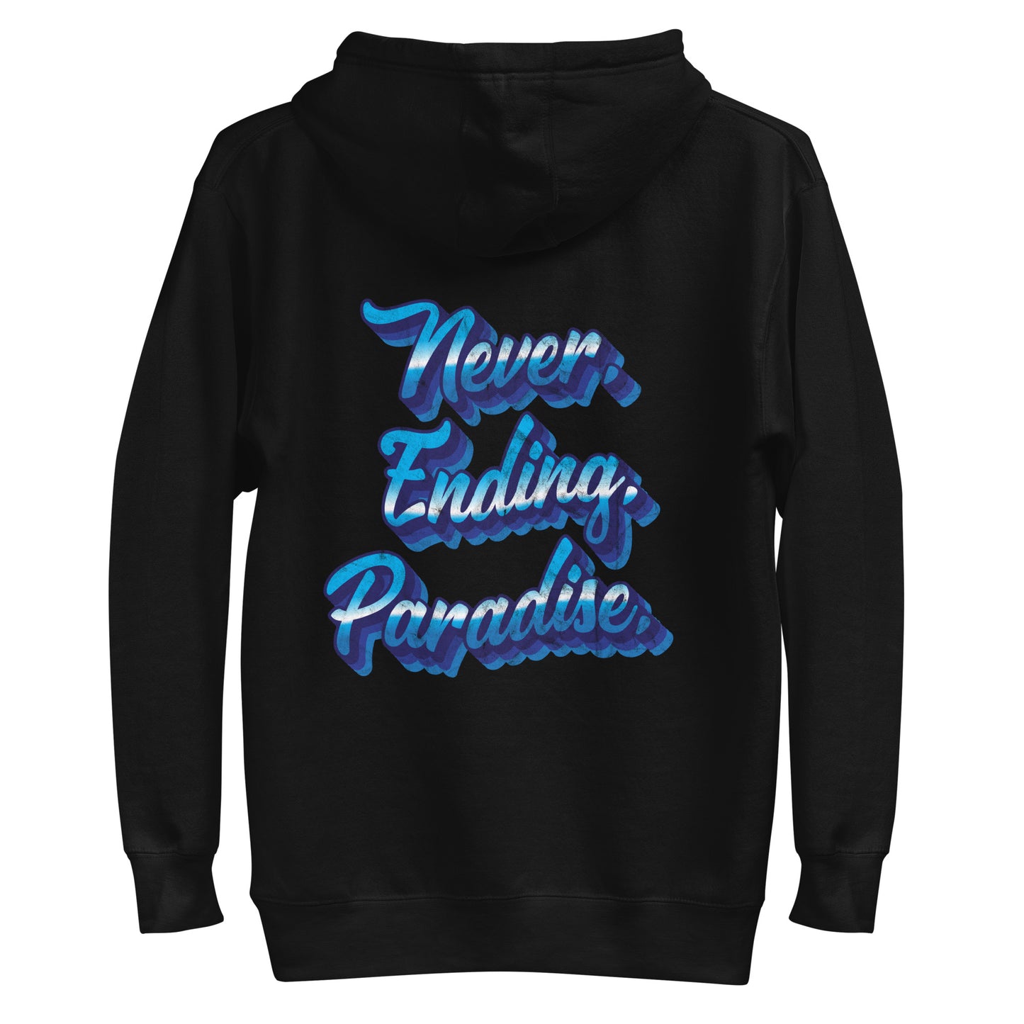 Blue wavy reality hoodie