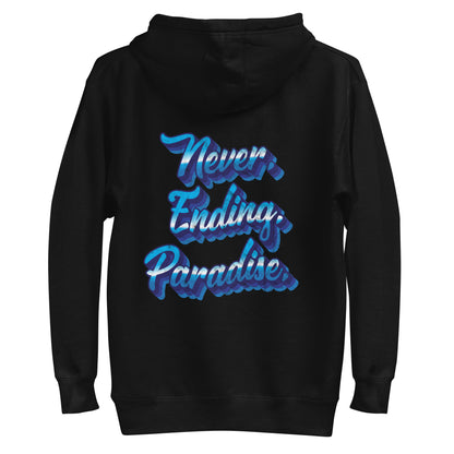 Blue wavy reality hoodie