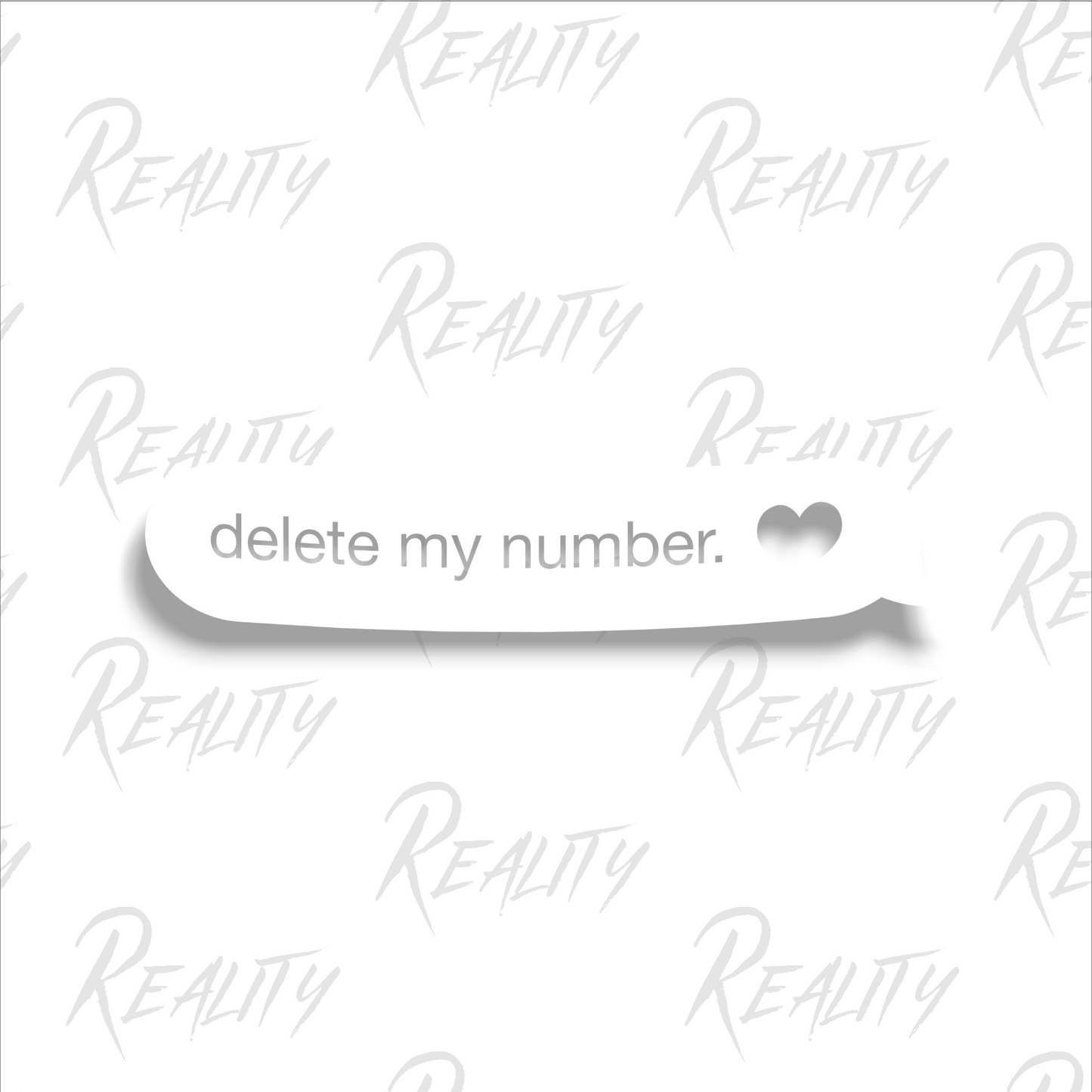 delete my number. sticker