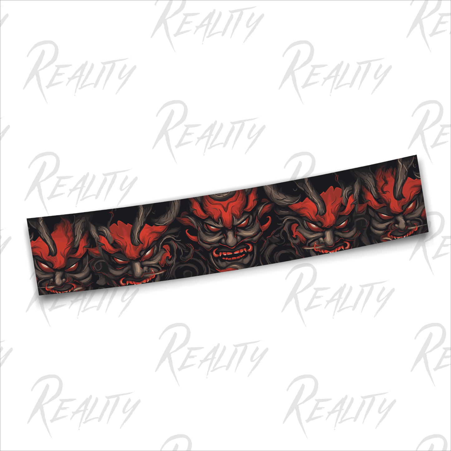 Red Oni Mask Banner