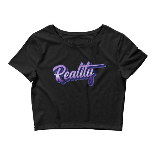 Purple Reality Crop Tee